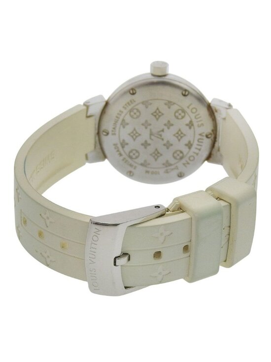 Louis Vuitton | Accessories | Louis Vuitton Gold Watch With  Louis Vuitton Tambu Stainless Steel Mule Kuo Analog Display Brown Dial Watch